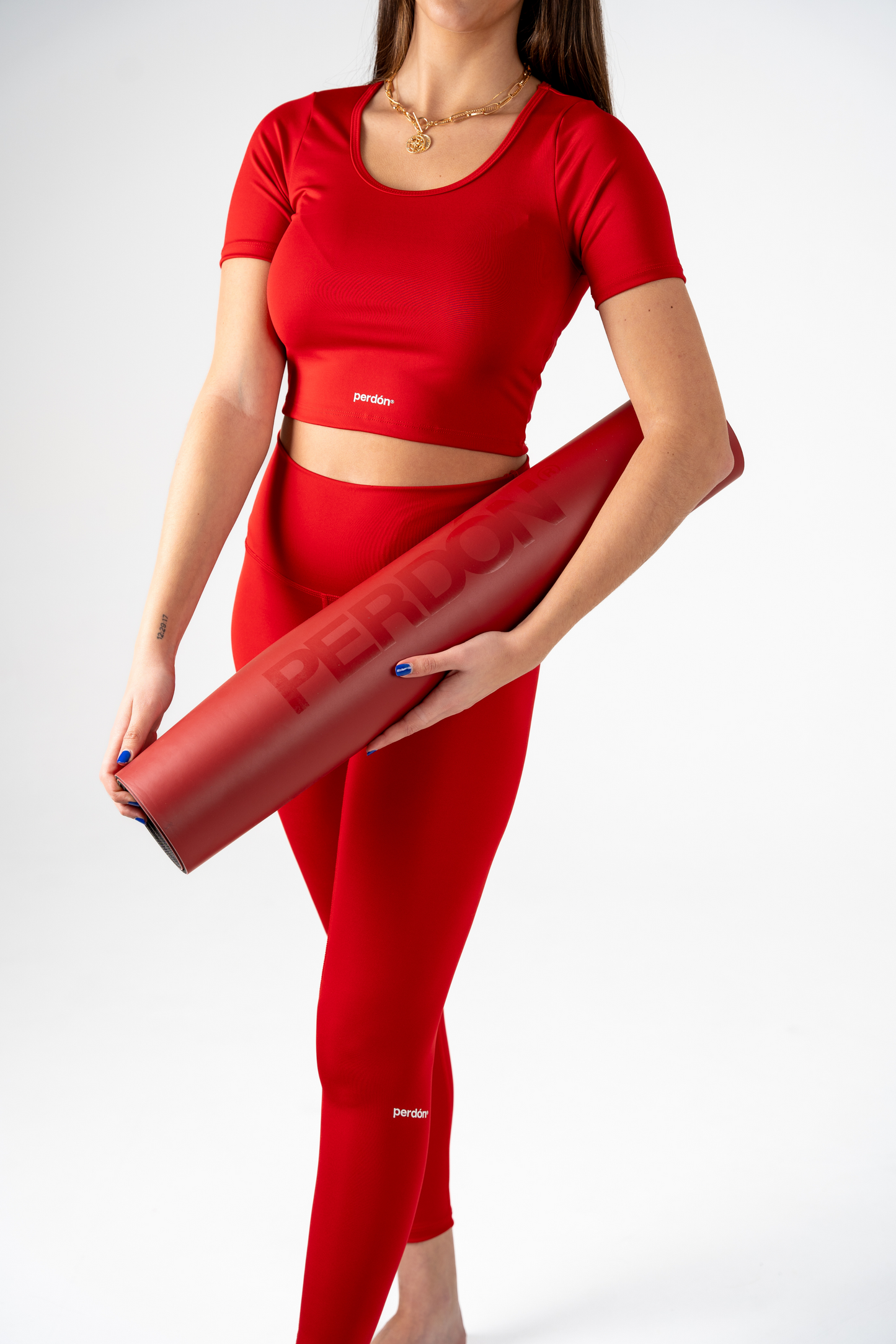 Yoga Mat Pro PERDÓN® Esterilla Pro Roja Yoga Pilates