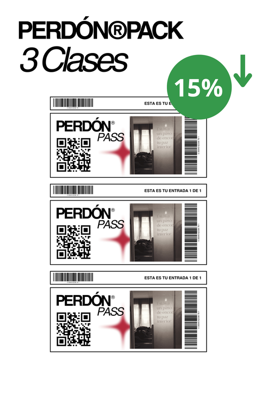PERDÓN®PACK: 3 Clases